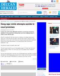 Gang rape victim attempts suicide in court premises: Deccan Herald